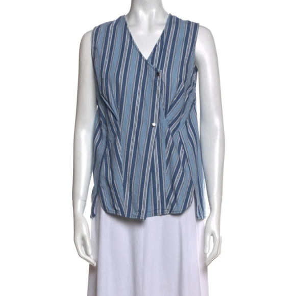 Isabel Marant Tops - Isabel Marant Striped Sleeveless Snap Top size 38 US 6. T1